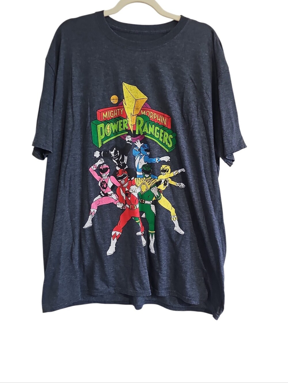 90's Mighty Morphin Power Rangers Graphic Short Sleeve T-Shirt XL
